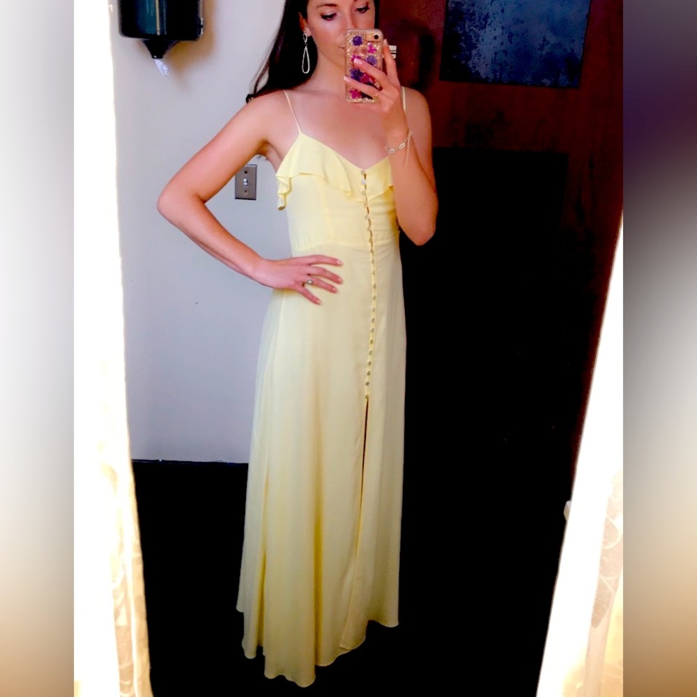 Canary yellow party dress!